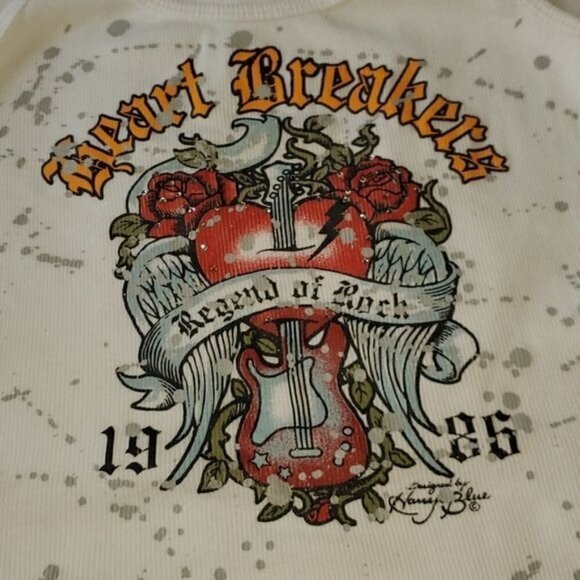 LAST CHANCE.Romeo & Juliet Couture "Heart Breaker" Sz M Top Design Harry Blu - Picture 8 of 10